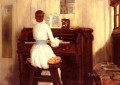 Mrs Meigs At The Piano Organ William Merritt Chase